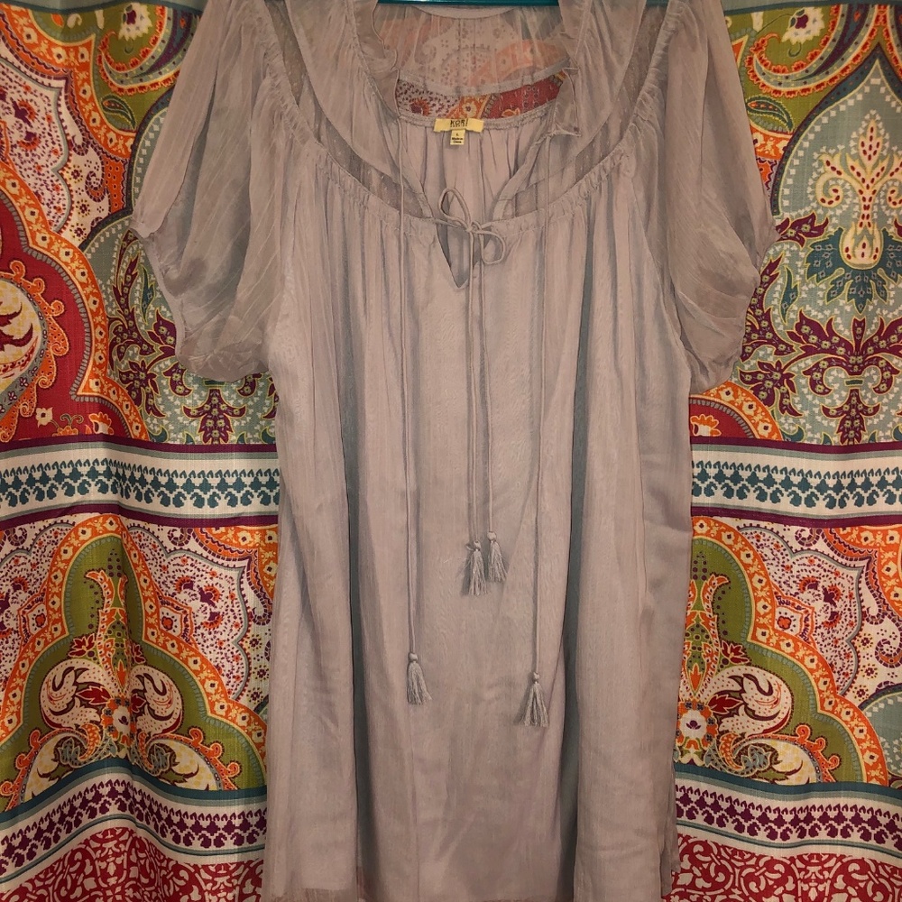 Gray babydoll dress